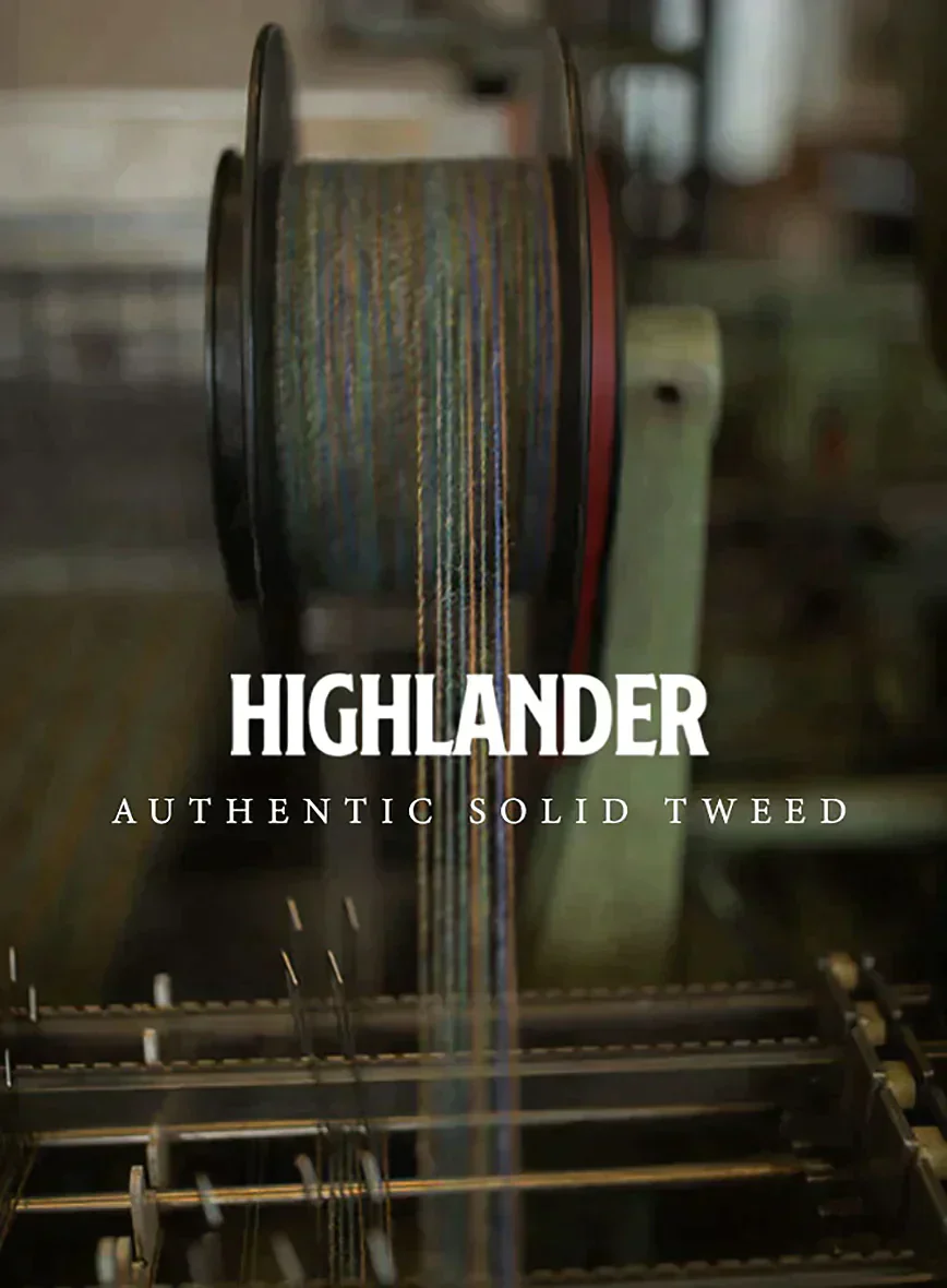 Highlander Heavy Gray Bedford Tweed GQ Overcoat - Image 5