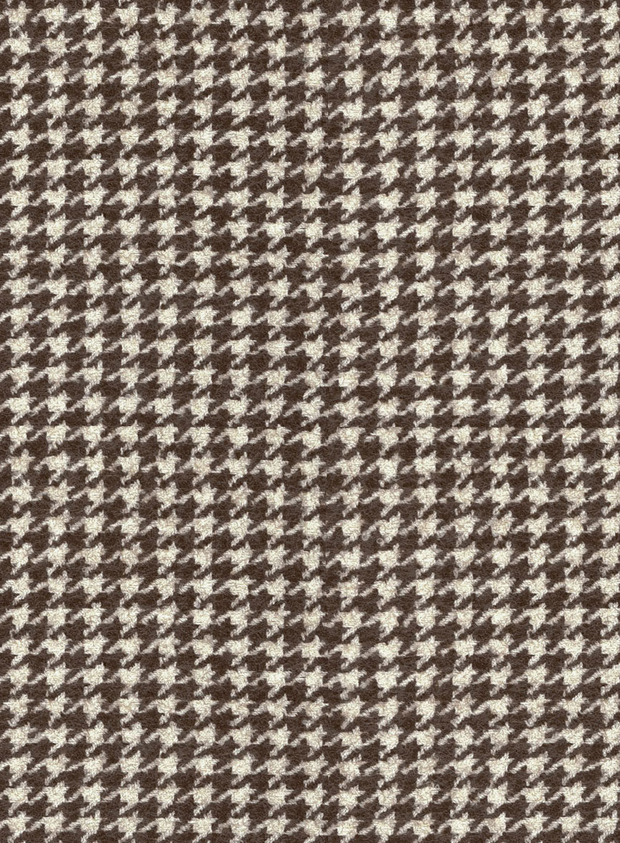 Houndstooth Brown Tweed Suit - Image 8
