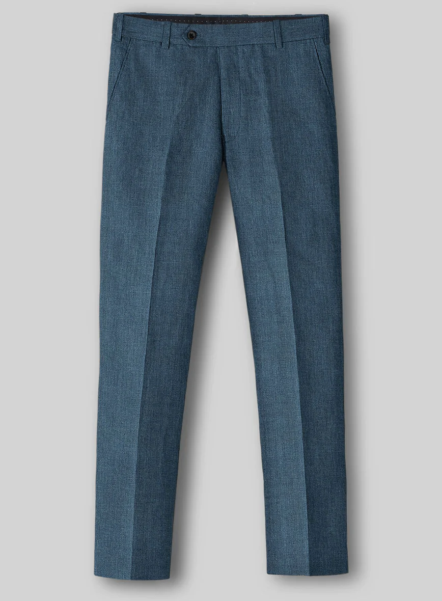 Indigo Blue Linen Pants