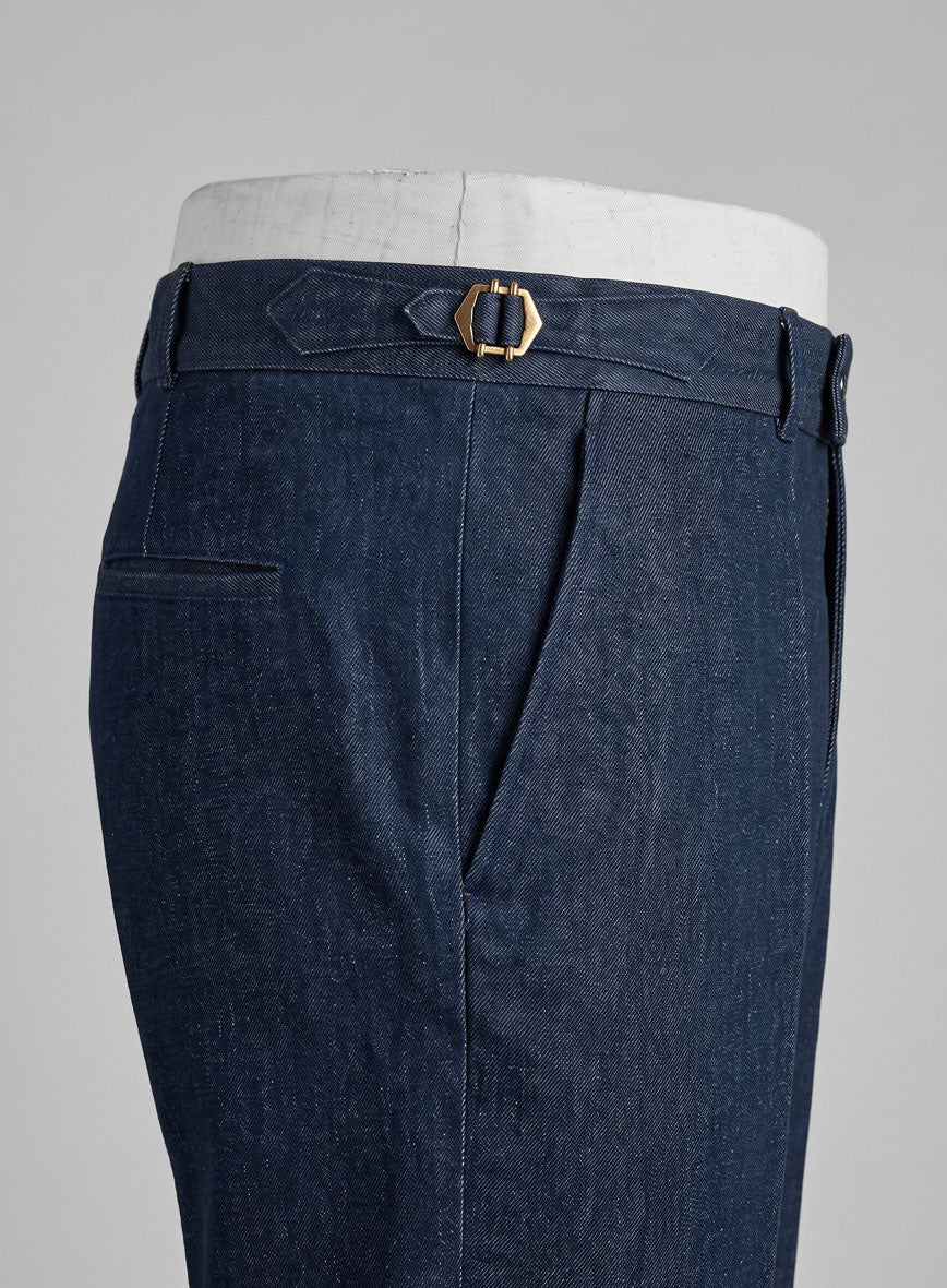 Indigo Denim Gurkha Pants - Image 3