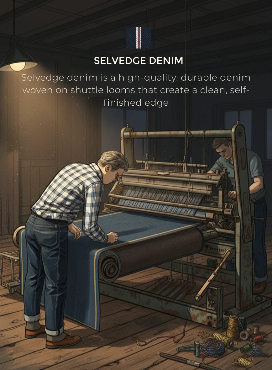 Selvedge Denim Blazer - Image 5
