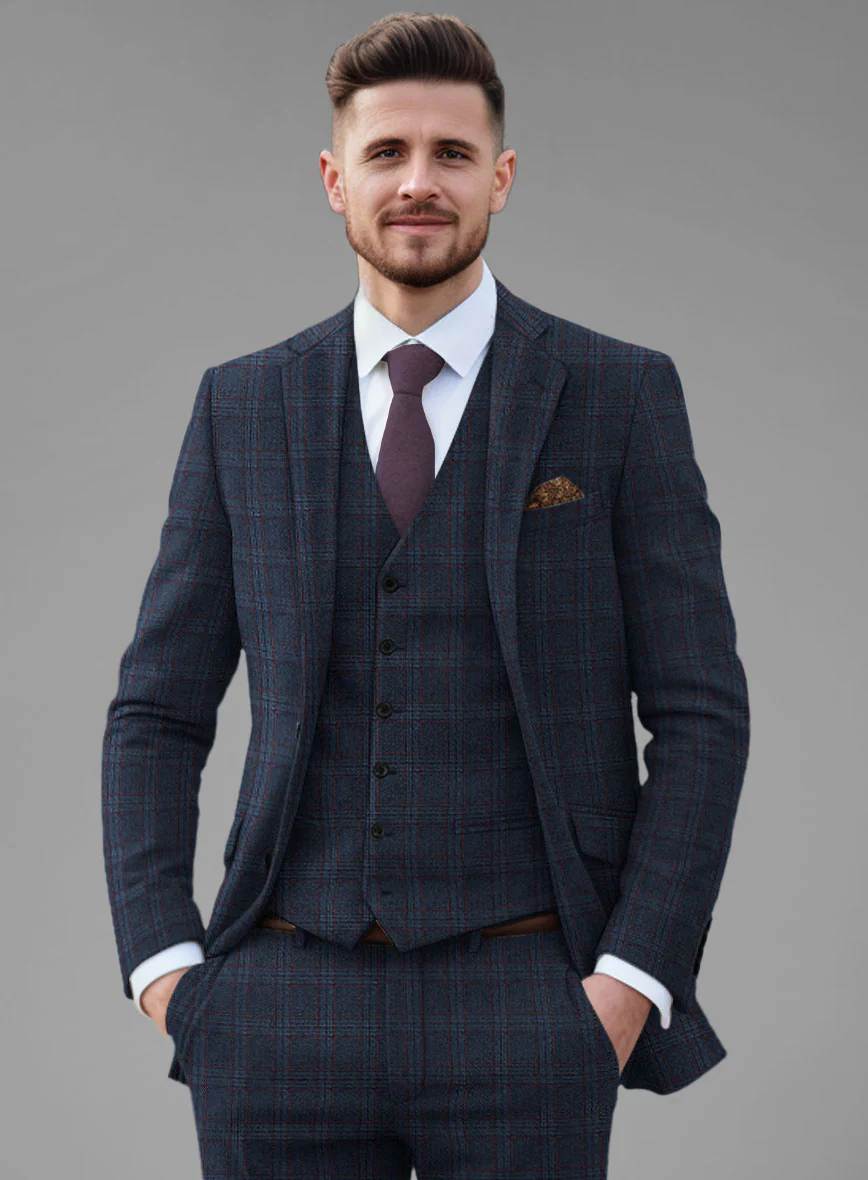 Italian Atessia Check Tweed Suit - Image 6