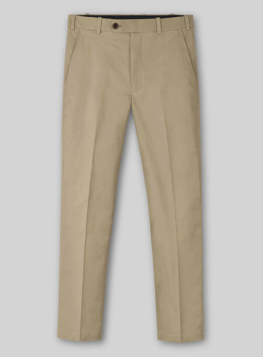 Italian Beige Cotton Stretch Suit - Image 5