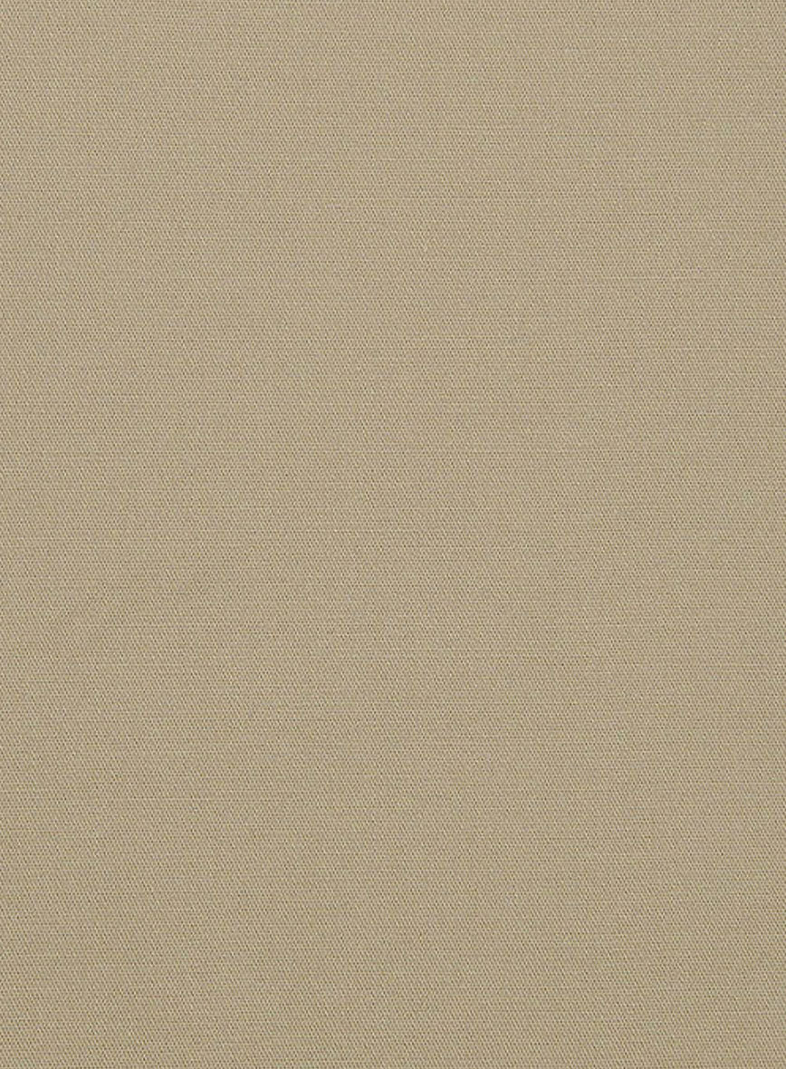Italian Beige Cotton Stretch Suit - Image 7