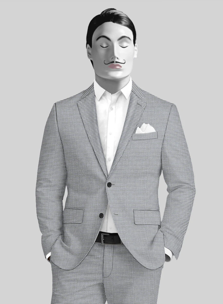 Italian Cotton Houndstooth Isla Jacket - Image 2
