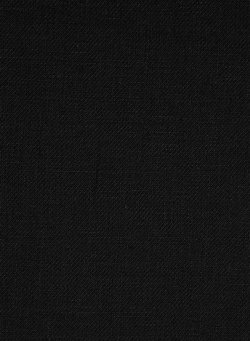 Italian Linen Cavalry Black Suit - Image 7