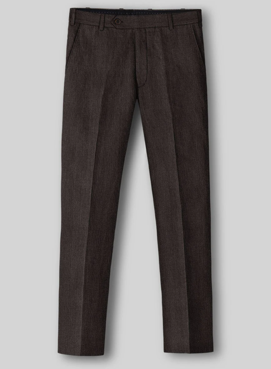 Italian Linen Ombro Herringbone Suit - Image 4
