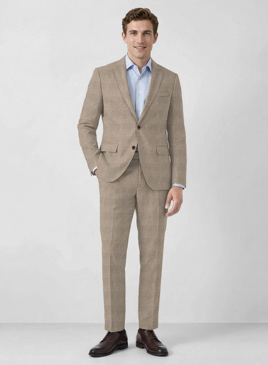 Italian Linen Vittorio Check Suit