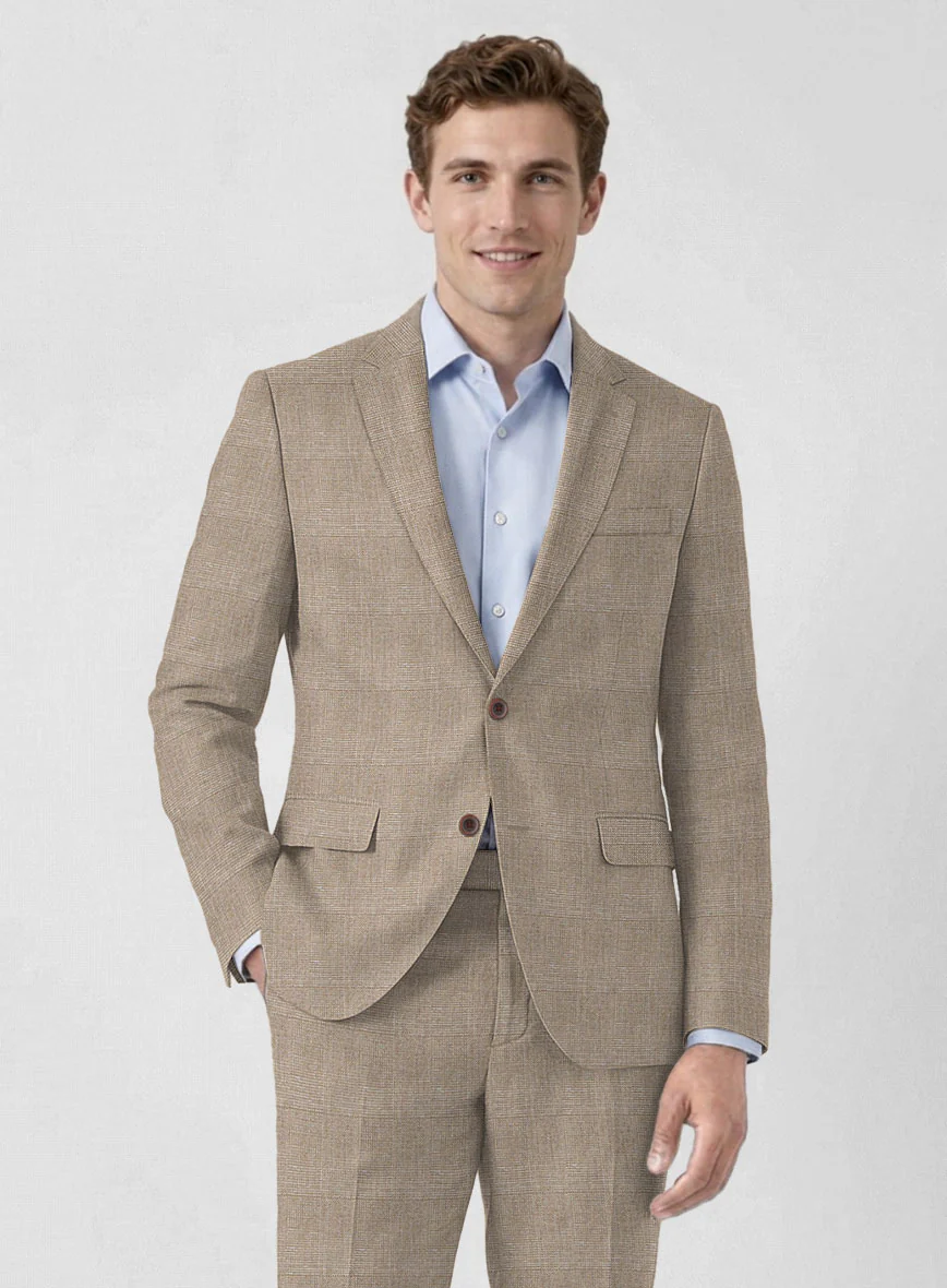 Italian Linen Vittorio Check Jacket - Image 2