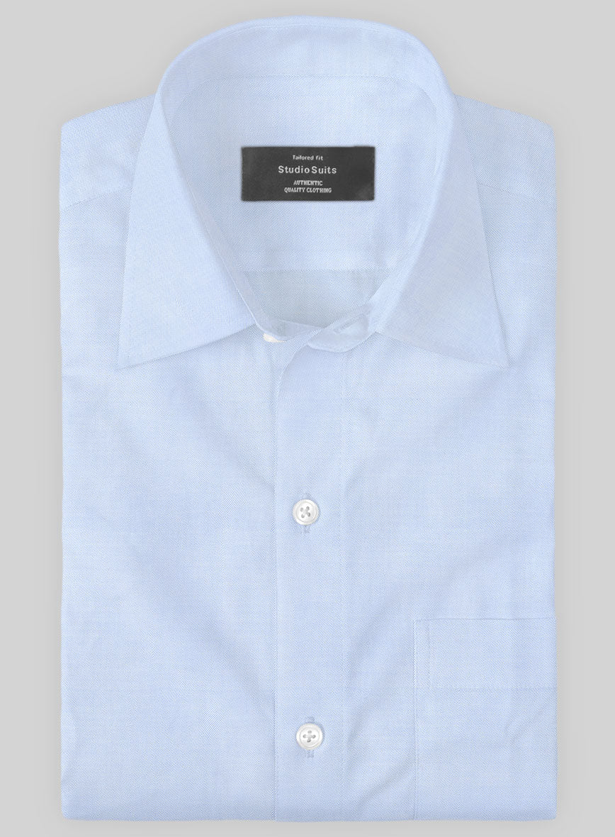 Italian Lombardo Pale Cornflower Blue Shirt