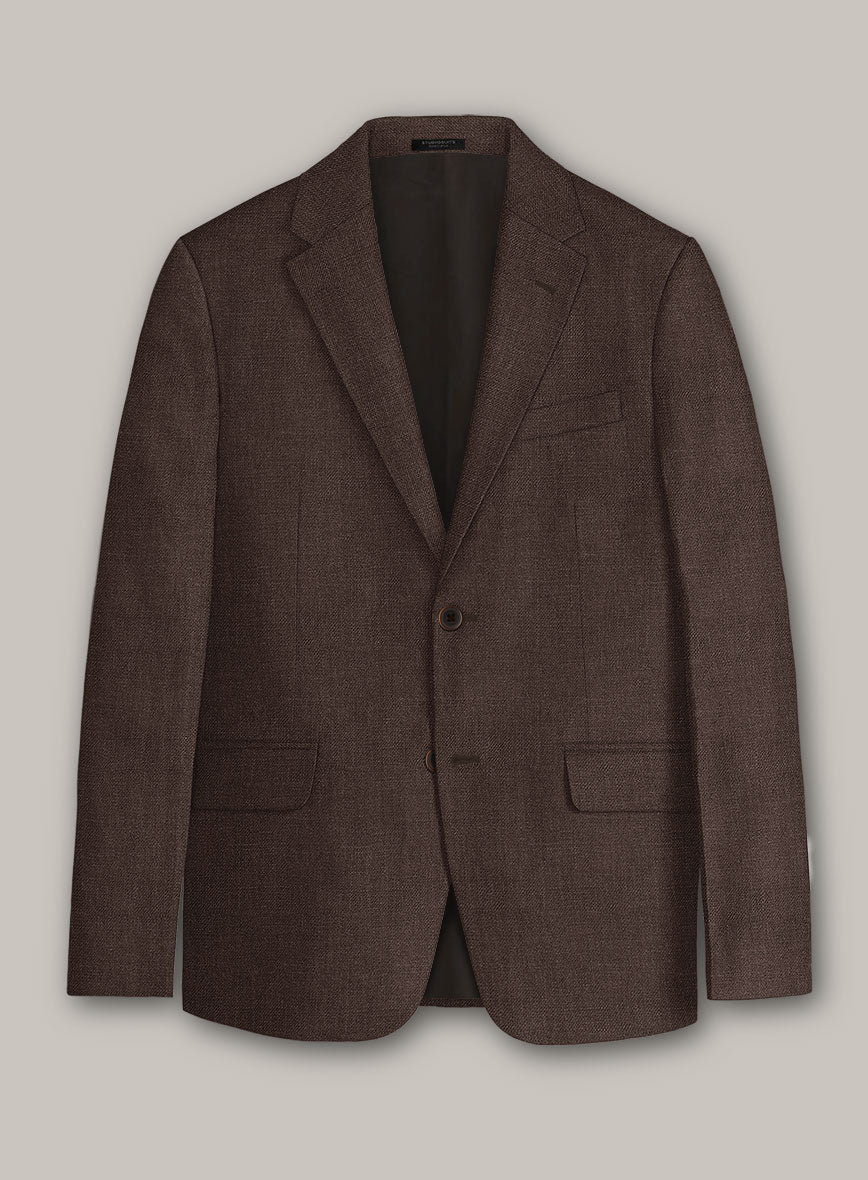 Italian Prato Brown Linen Jacket