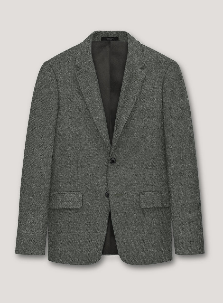 Italian Prato Gray Linen Jacket