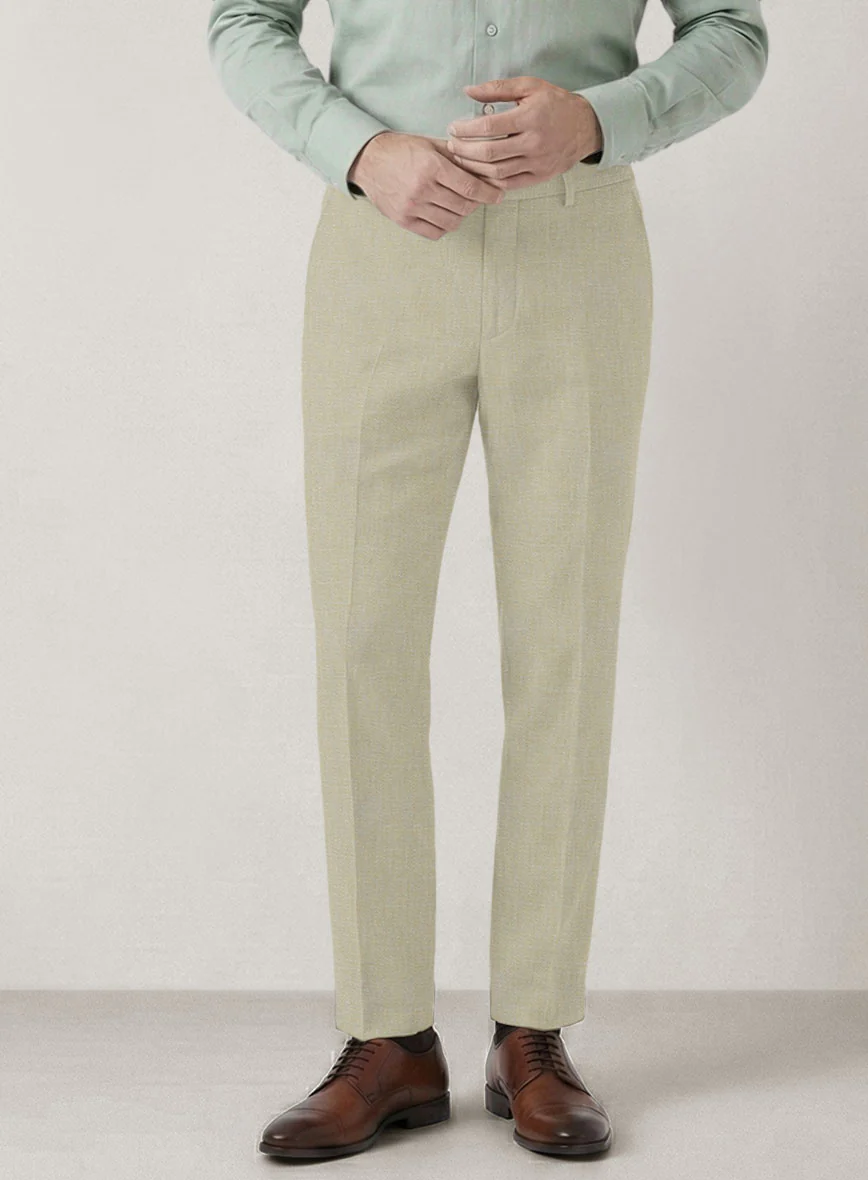 Italian Prato Khaki Linen Suit - Image 6