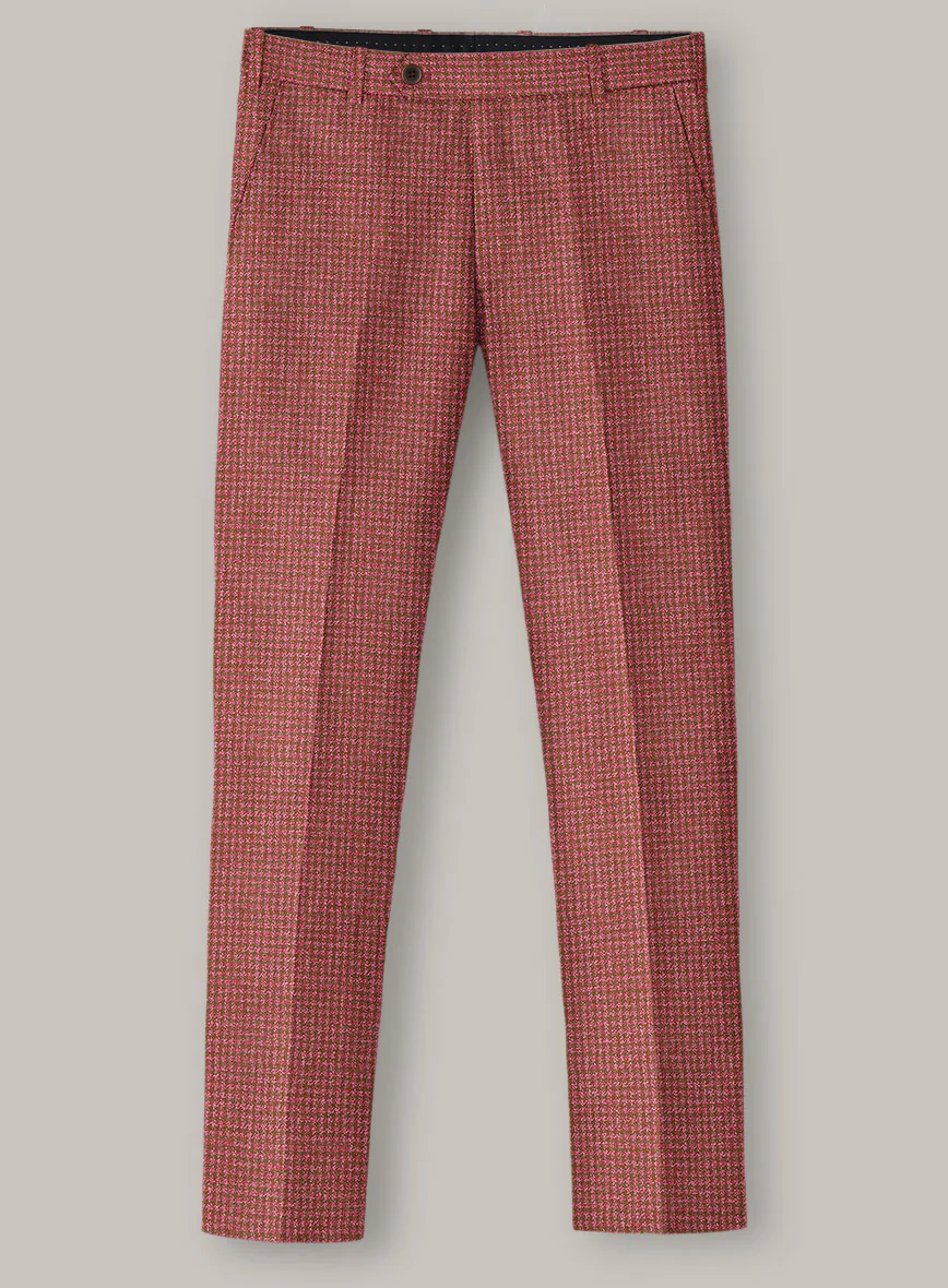 Italian Prato Tango Houndstooth Linen Suit - Image 5