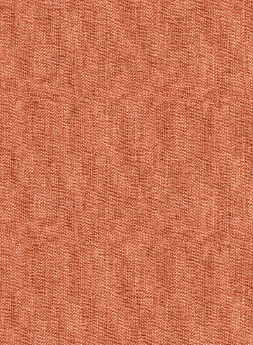 Italian Prato Terracotta Linen Pants - Image 4