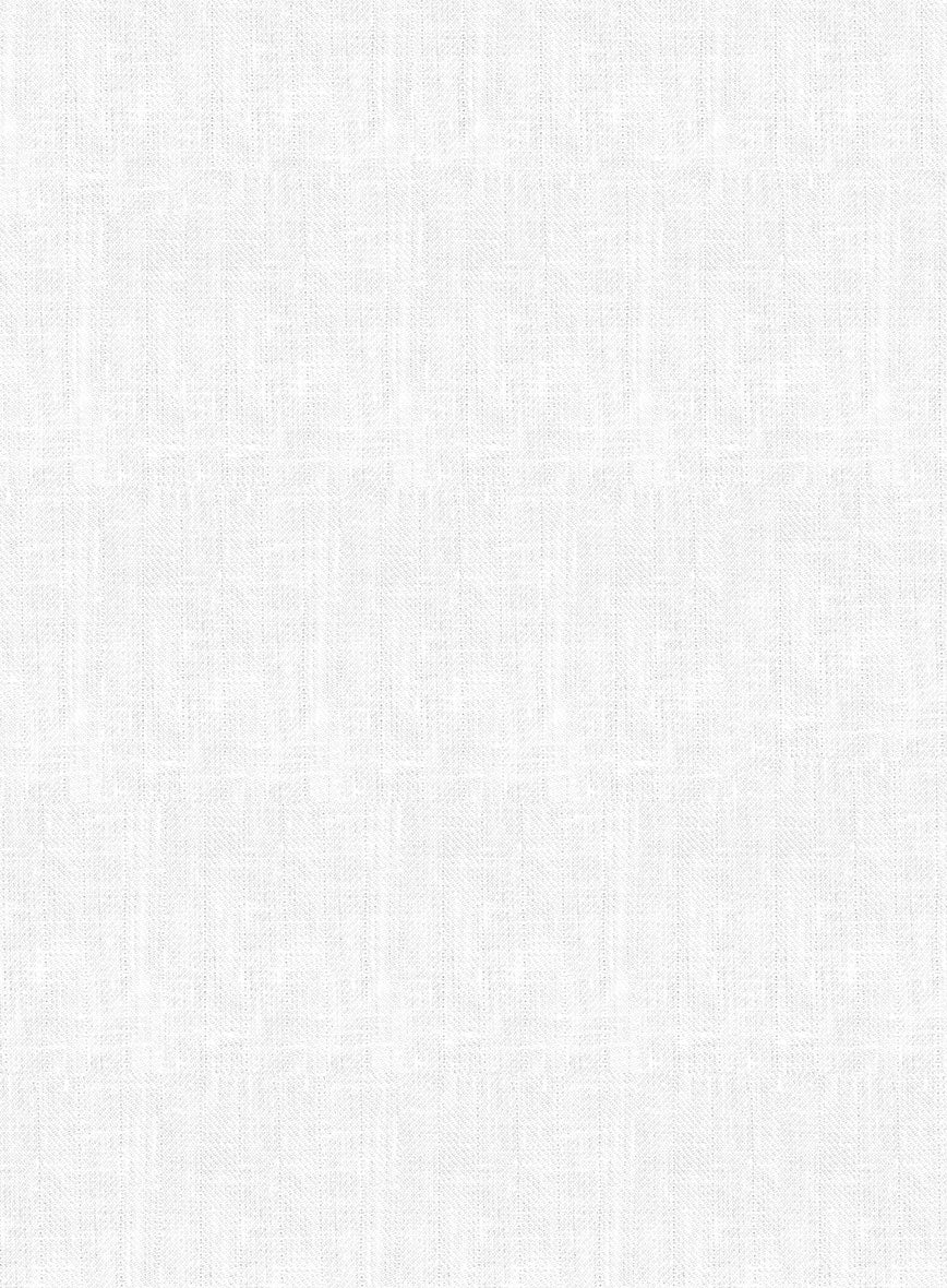 Italian Prato White Herringbone Linen Jacket - Image 3