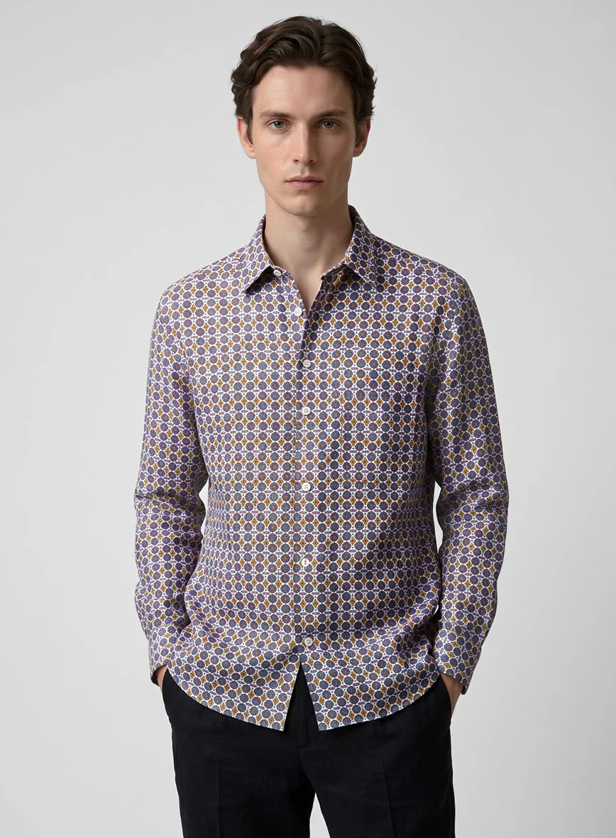 Italian Stefania Summer Linen Shirt