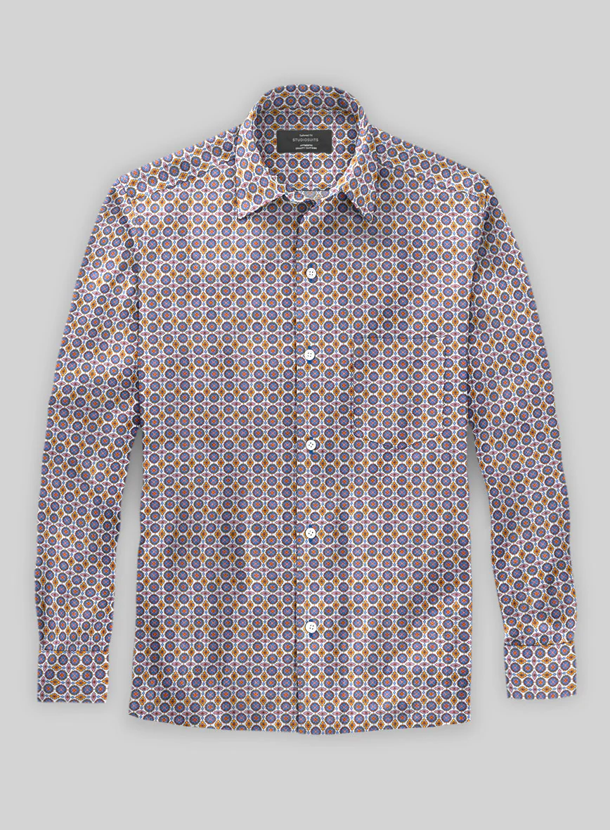 Italian Stefania Summer Linen Shirt - Image 3