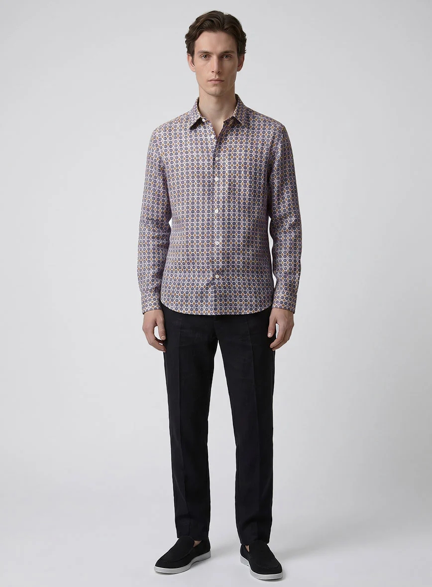 Italian Stefania Summer Linen Shirt - Image 4