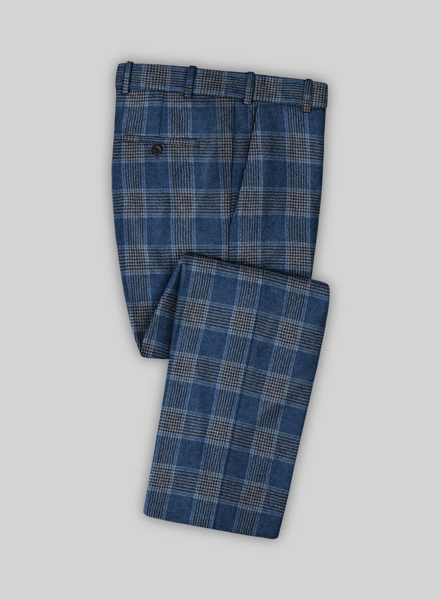 Italian Vincenzo Check Tweed Suit - Image 7