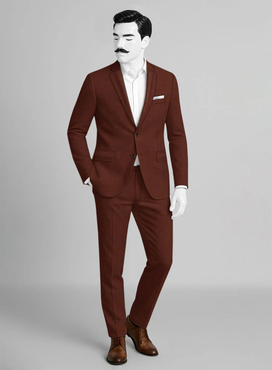 Italian Wool Marrone Suit