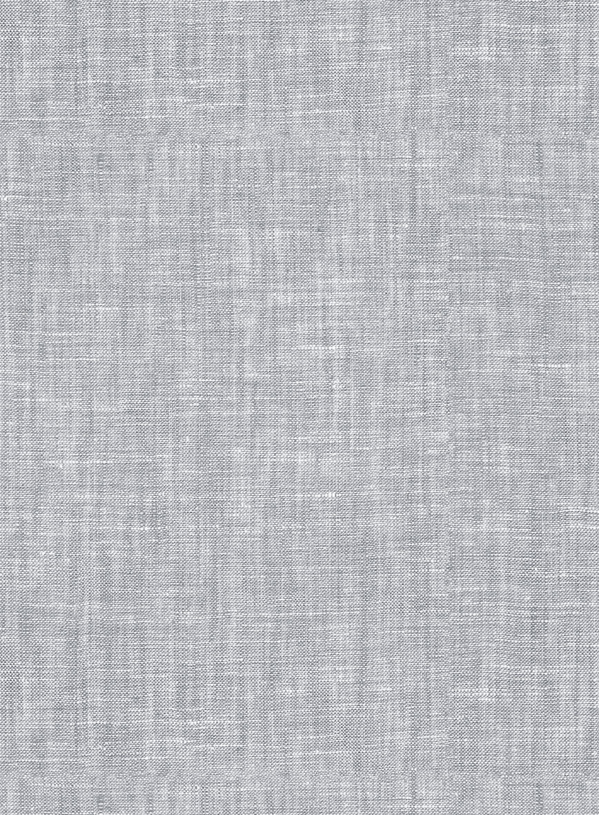 Italian Zod Light Gray Linen Pants - Image 3