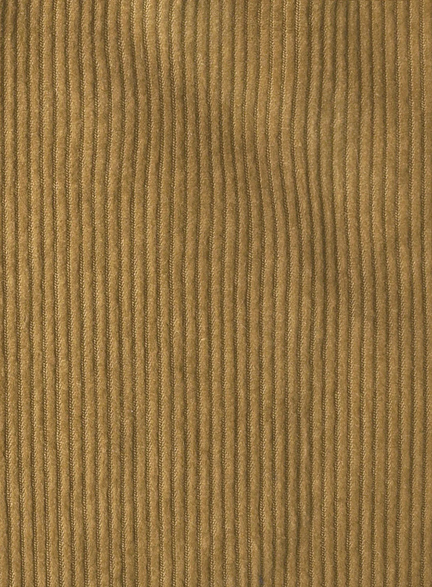 Khaki Corduroy Double Breasted Suit - Image 3