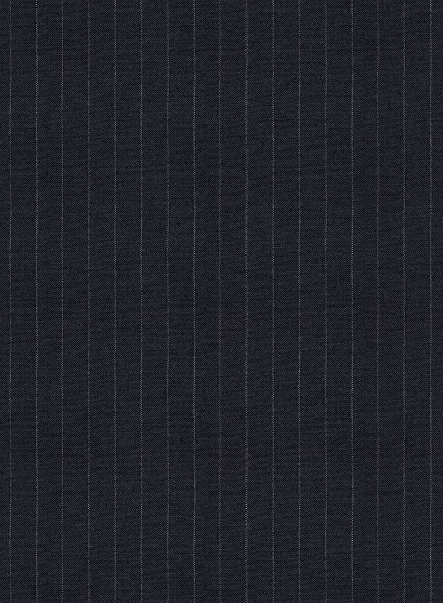 Kingsman Double Breasted Dark Blue Stripe Suit - Image 6
