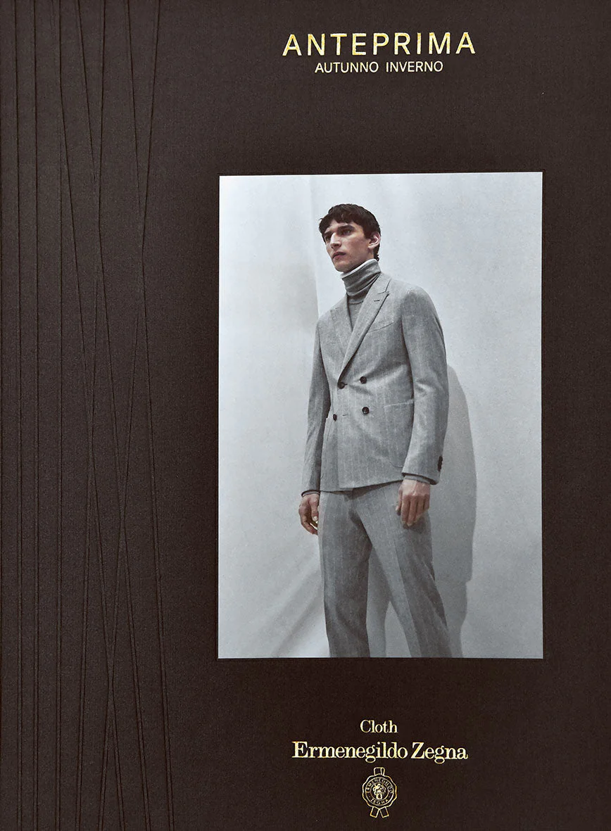 Lanificio Zegna Blue Basket Weave Jacket - Image 5