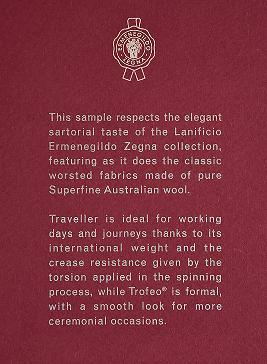 Lanificio Zegna Trofeo Intense Brown Wool Jacket - Image 4