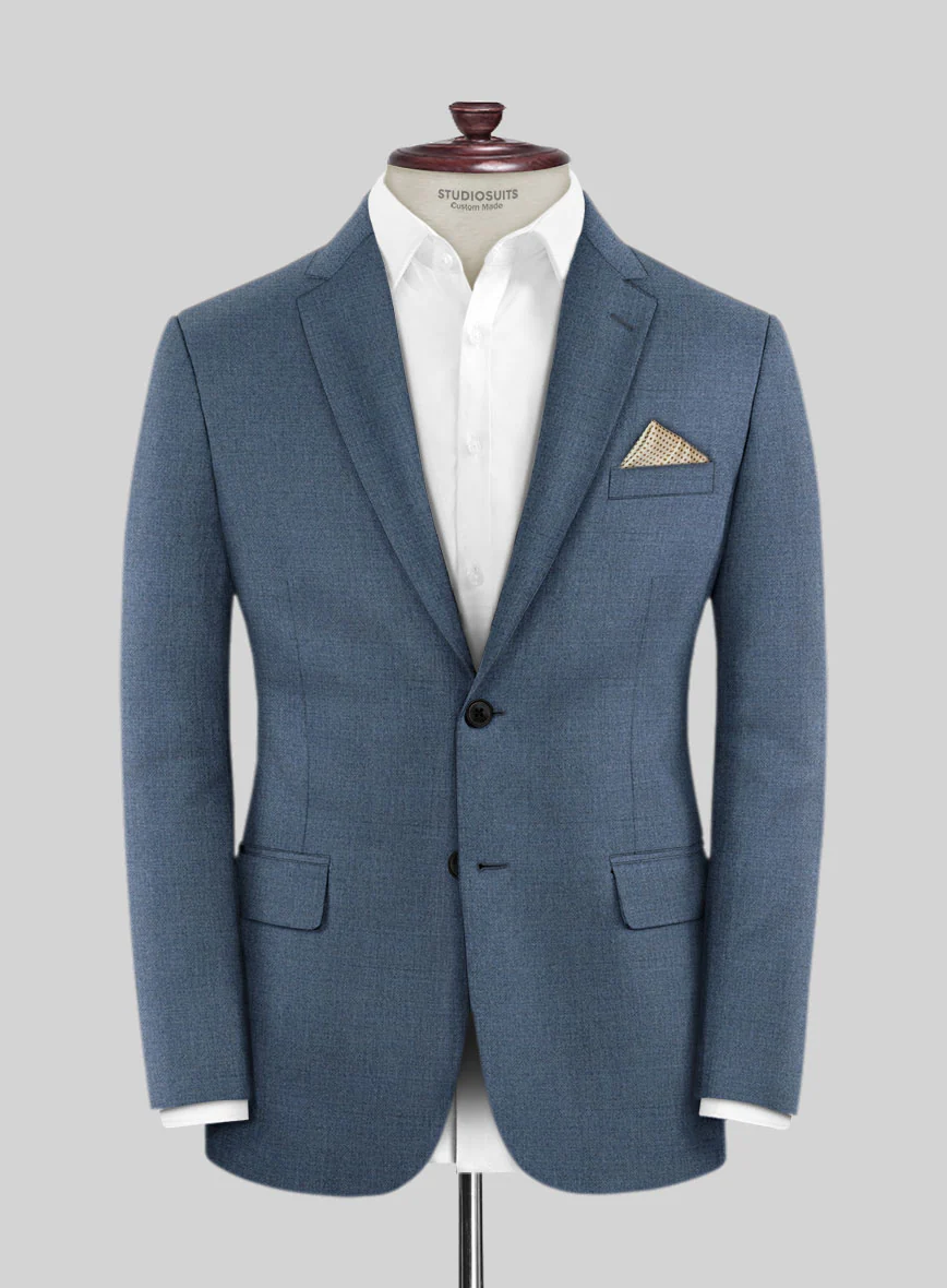 Lanificio Zegna Trofeo Prussian Blue Wool Jacket