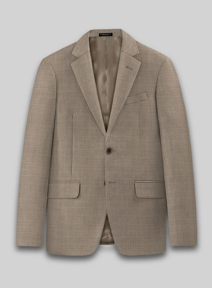 Lanificio Zegna Trofeo Sharkskin Brown Wool Suit - Image 4