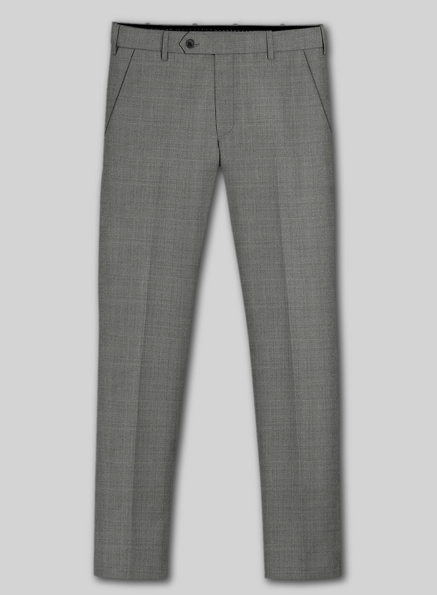 Lanificio Zegna Trofeo Sharkskin Gray Wool Suit - Image 6