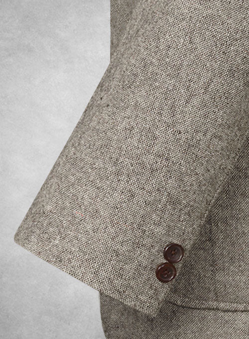 Light Weight Brown Tweed Danish Style Sports Coat - Image 3