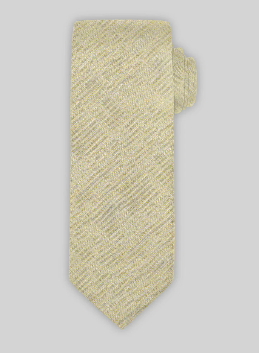Linen Tie -  Italian Prato Khaki