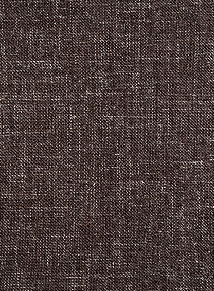 London Loom Brown Gionel Wool Linen Suit - Image 6