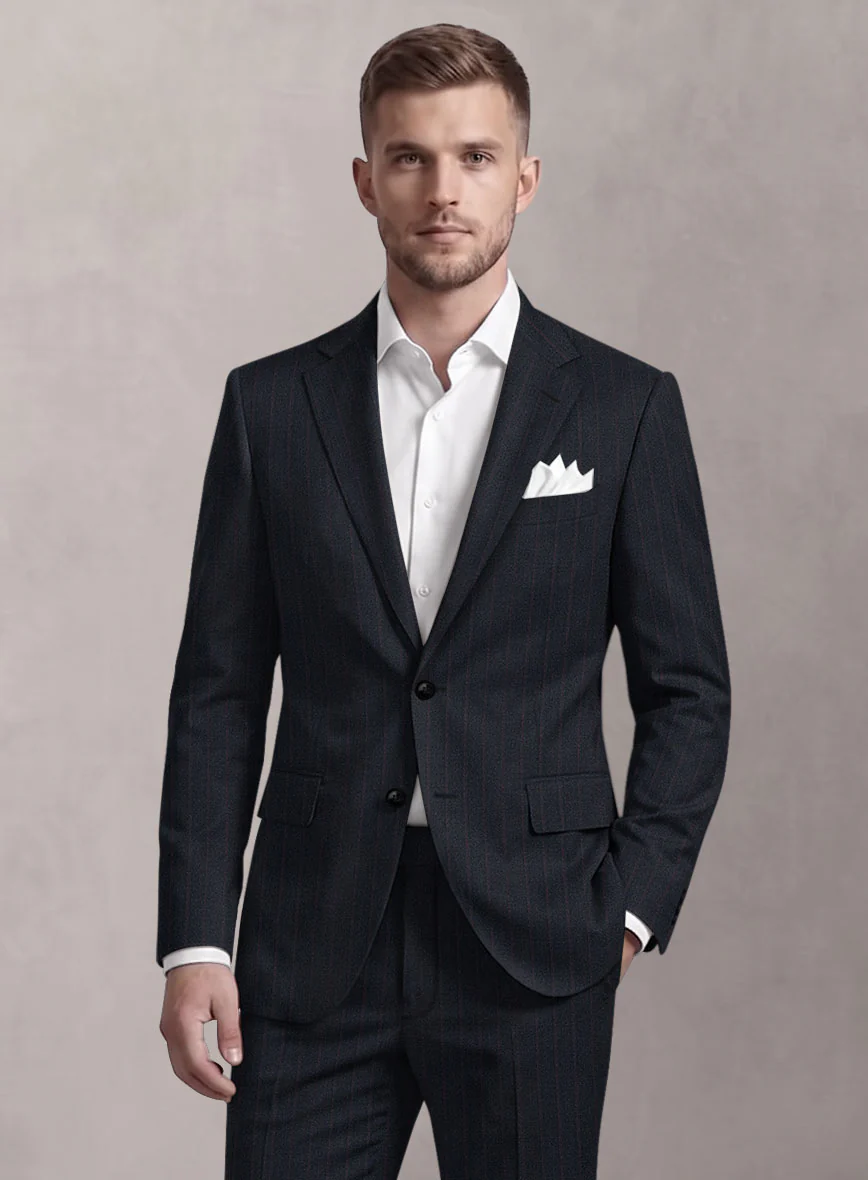 Loro Piana Suitmate Stripe Blue Jacket - Image 2