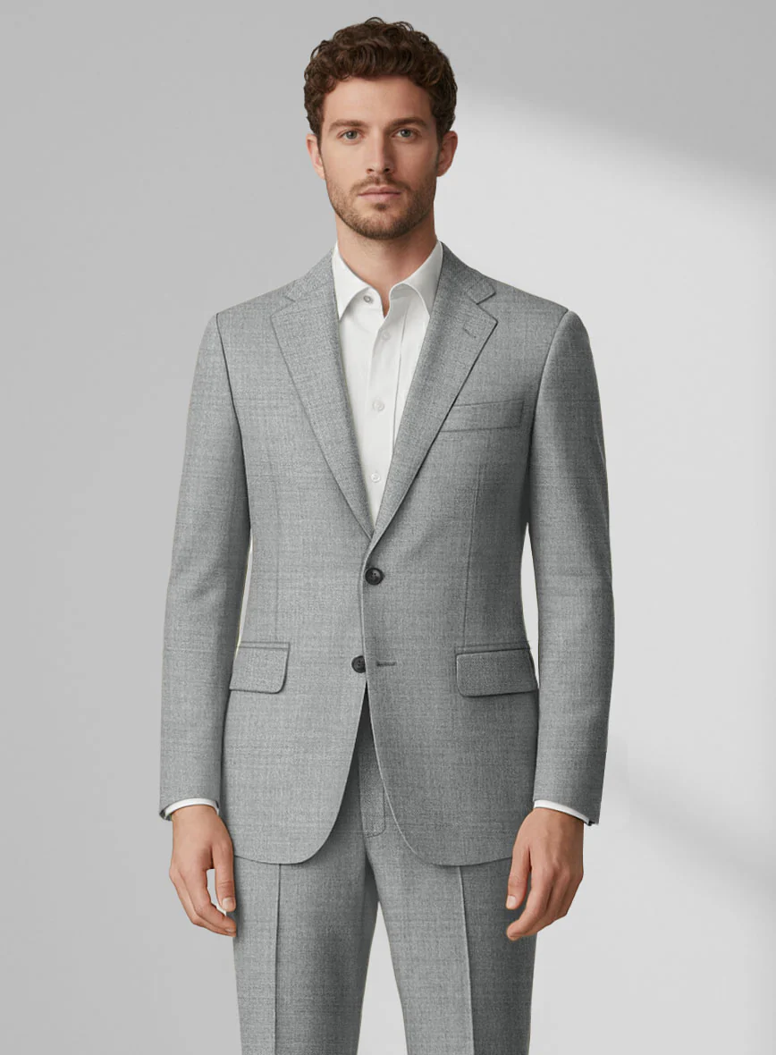 Loro Piana Zelander Light Gray Wool Jacket - Image 2