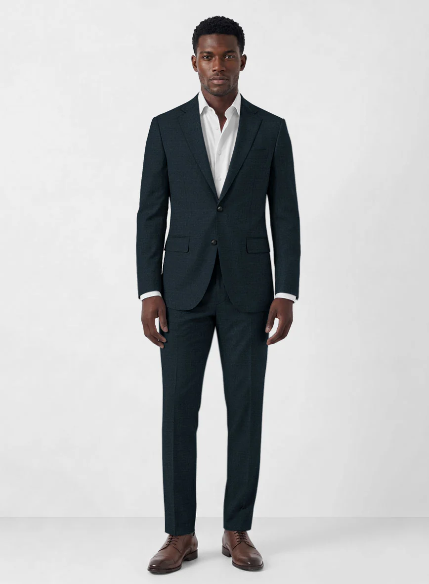 Marco Stretch Dark Blue Wool Suit