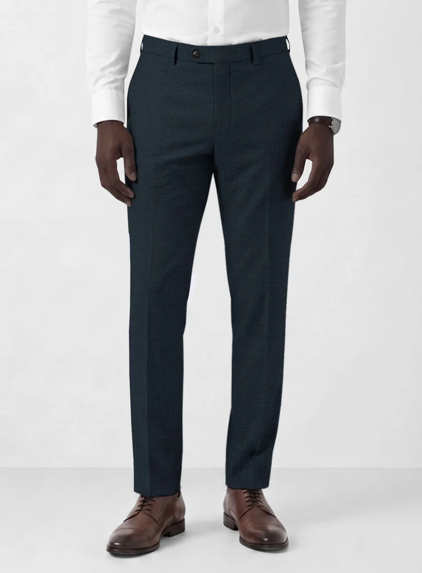 Marco Stretch Dark Blue Wool Suit - Image 6