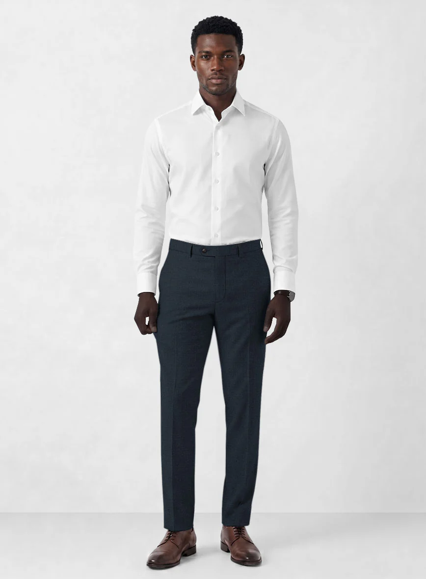 Marco Stretch Dark Blue Wool Suit - Image 7