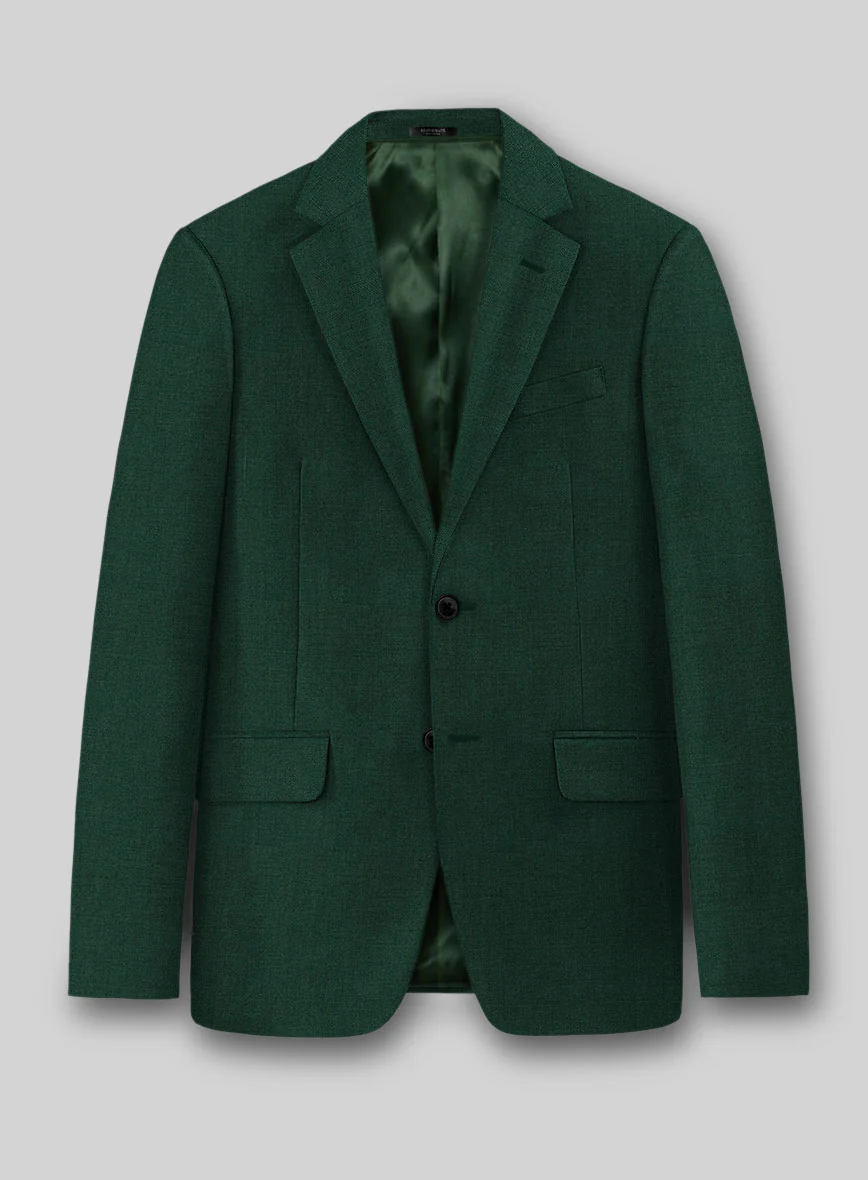 Marco Stretch Emerald Green Wool Suit - Image 4