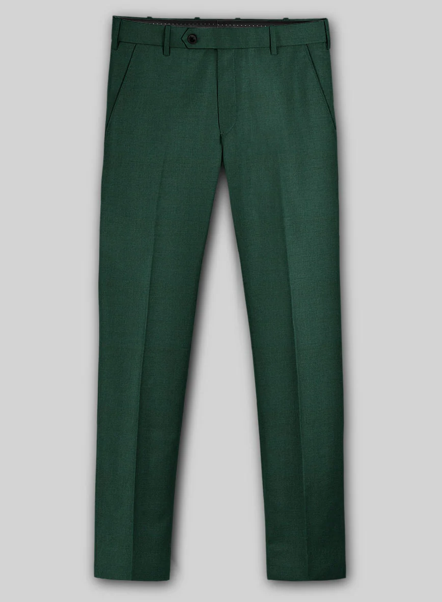 Marco Stretch Emerald Green Wool Suit - Image 5