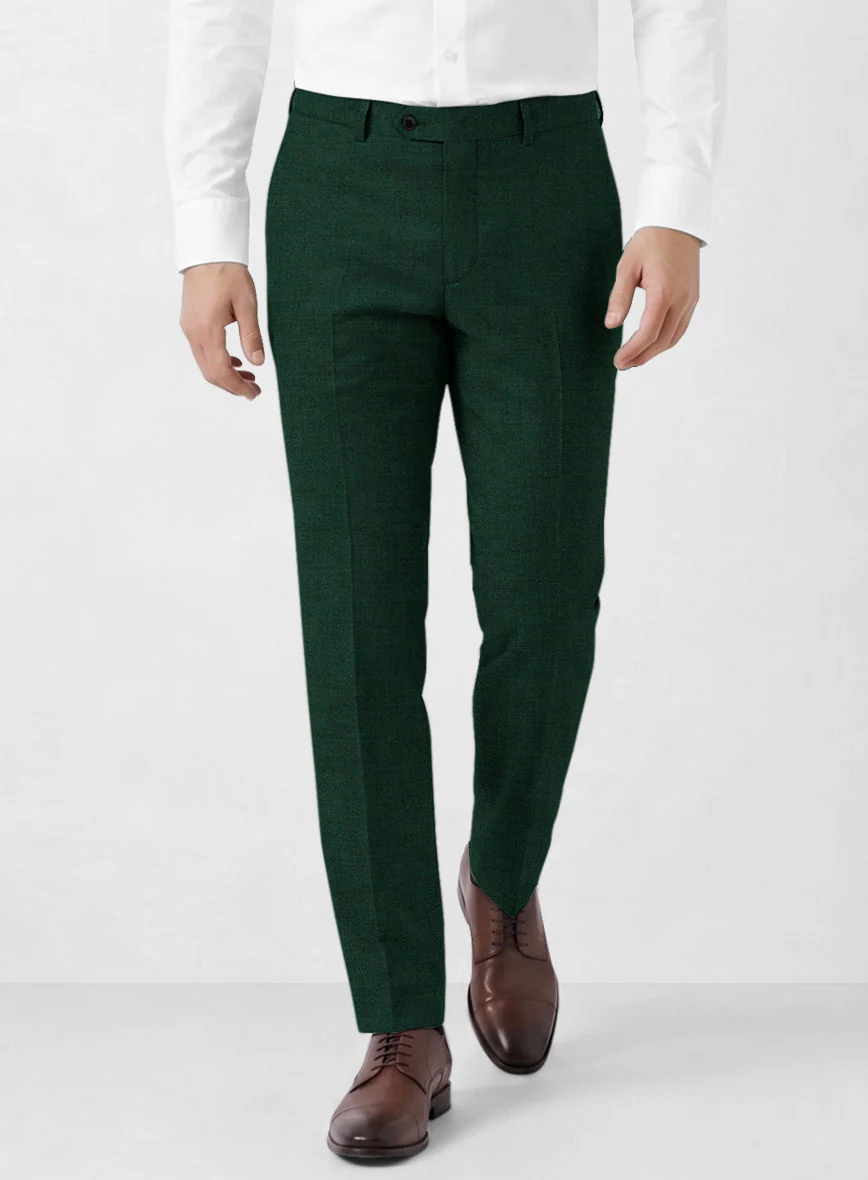 Marco Stretch Emerald Green Wool Suit - Image 7