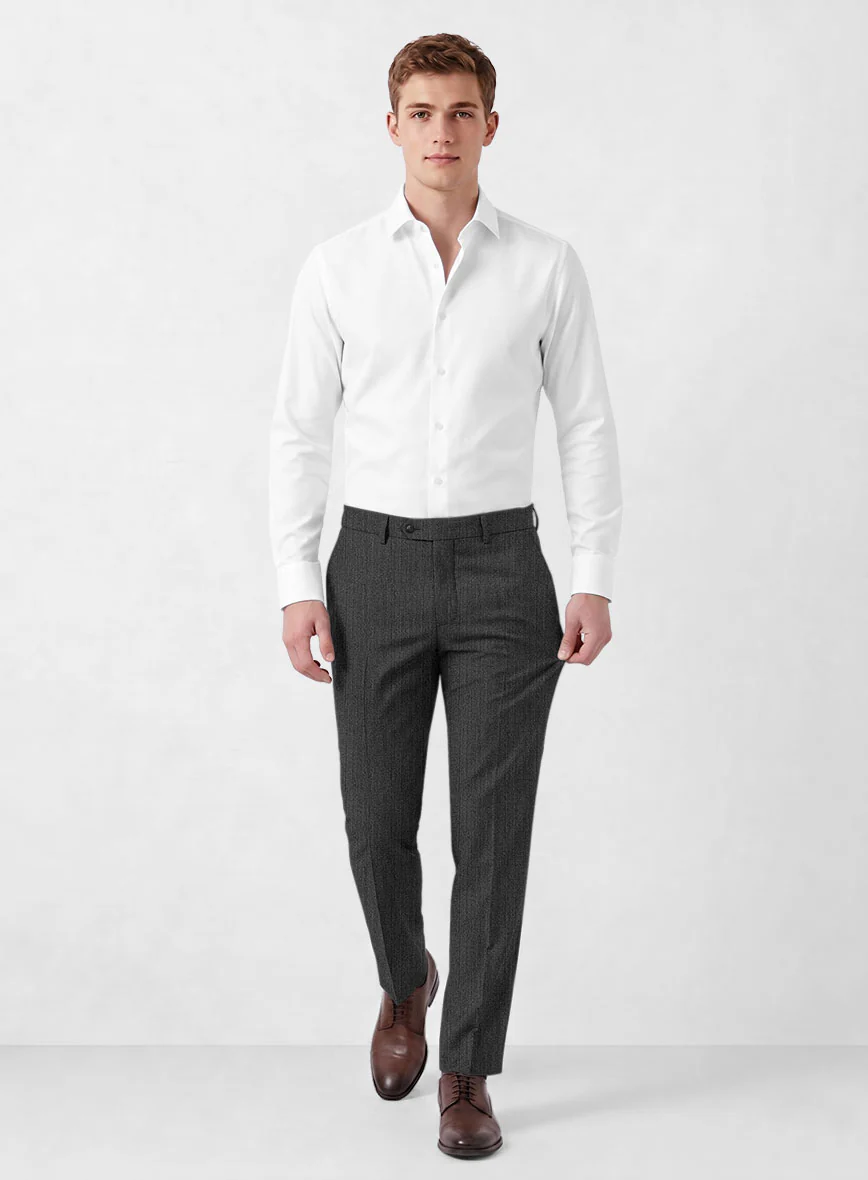 Marco Stretch Iron Gray Wool Suit - Image 6