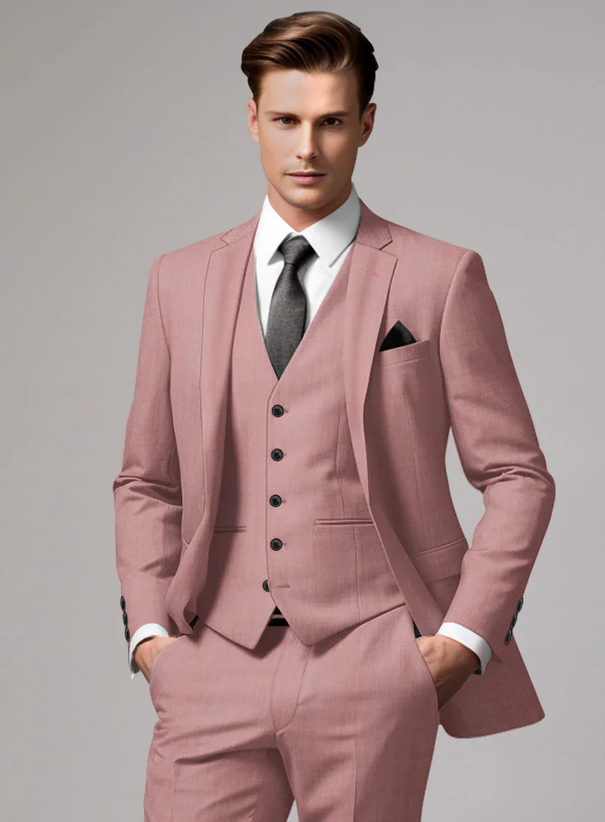 Marco Stretch Light Mauve Wool Jacket - Image 2