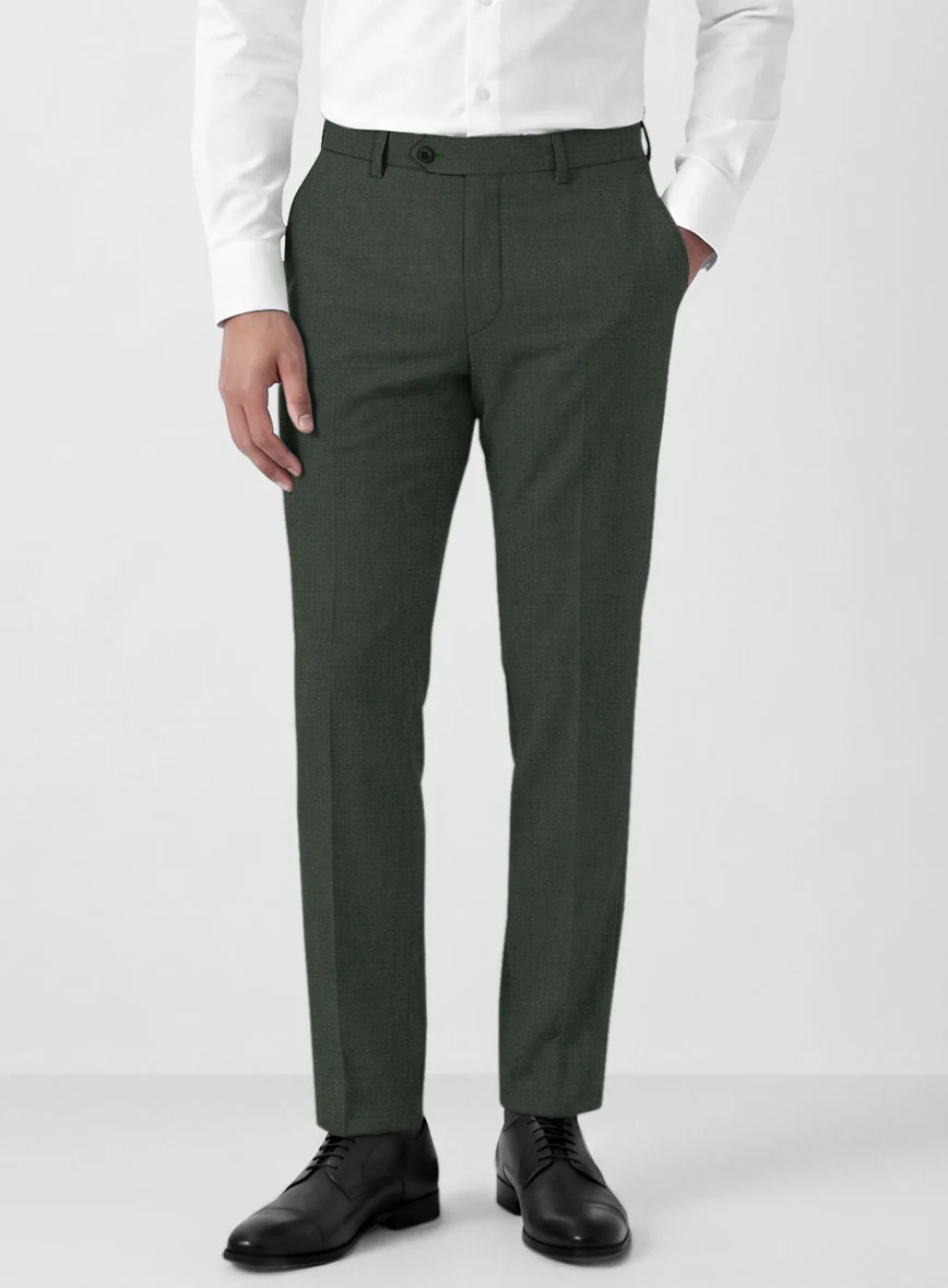 Marco Stretch Military Green Wool Pants