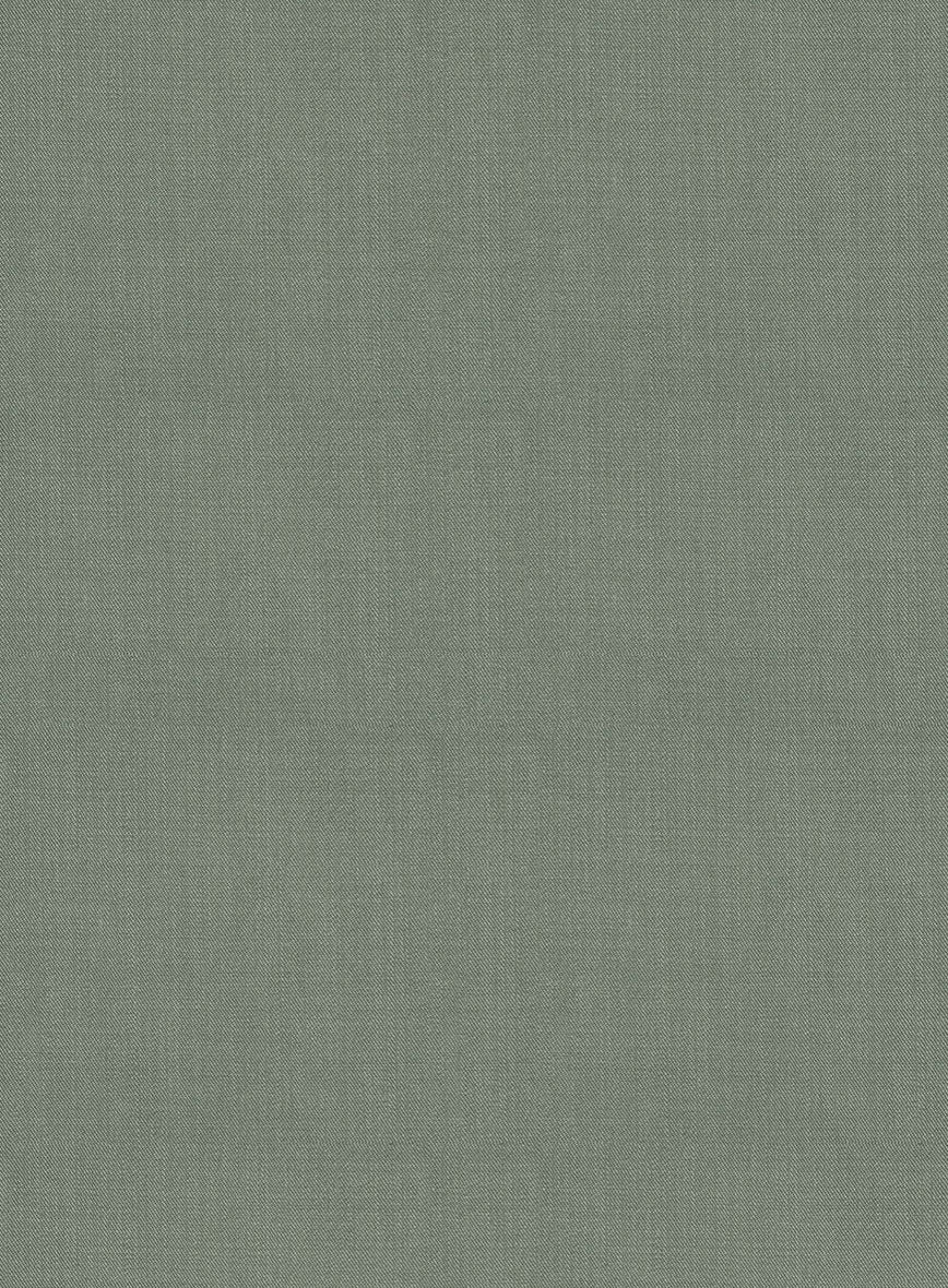 Marco Stretch Oak Green Wool Pants - Image 4