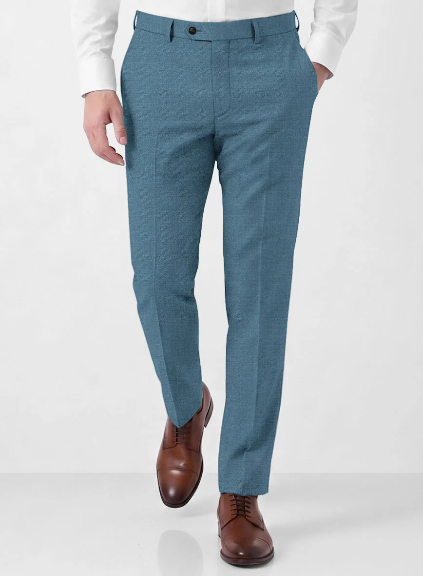 Marco Stretch Rich Blue Wool Pants