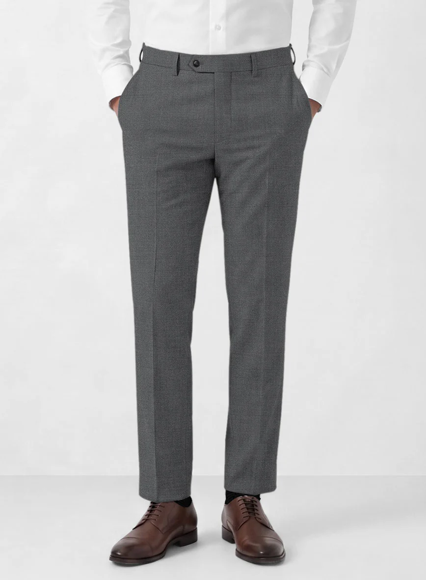 Marco Stretch Steel Gray Wool Suit - Image 6